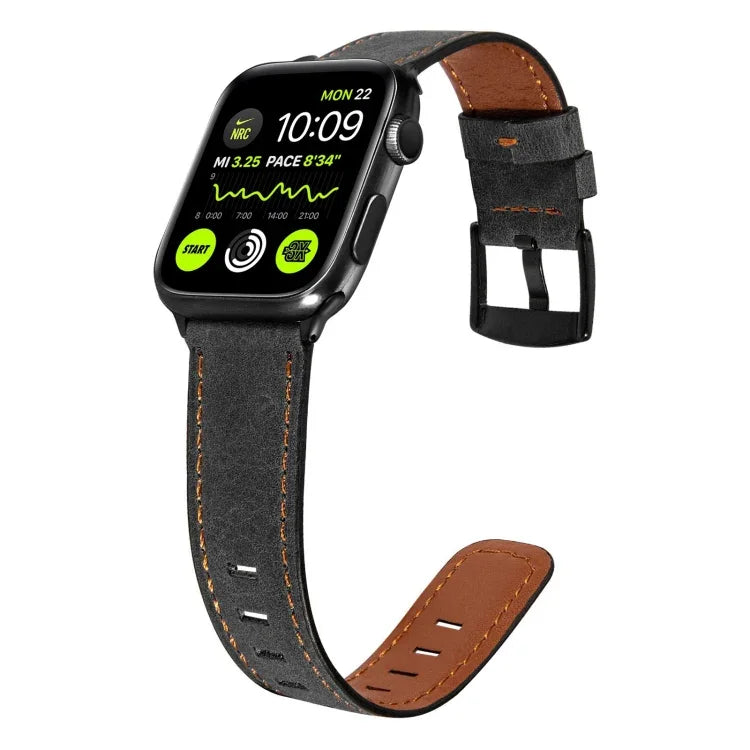 Apple Watch Series 用 レトロレザーワッチバンド、7 41mm / 6&SE&5&4 40mm / 3&2&1 38mm、7 45mm / 6&SE&5&4 44mm / 3&2&1 42mm