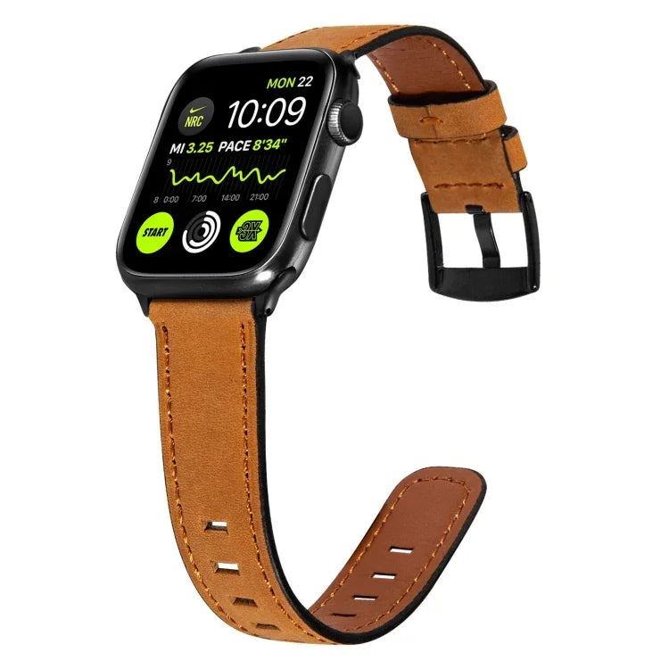 Apple Watch Series 用 レトロレザーワッチバンド、7 41mm / 6&SE&5&4 40mm / 3&2&1 38mm、7 45mm / 6&SE&5&4 44mm / 3&2&1 42mm