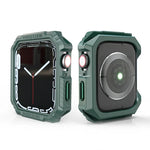 カーボンファイバーコントラストカラープロテクティブケース、Apple Watch Series 9 / 8 / 7 41mm 用、Apple Watch Series 9 / 8 / 7 45mm 用、Apple Watch Series 6 & SE & 5 & 4 44mm 用、Apple Watch Series 6 & SE & 5 & 4 40mm 用