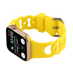 Apple Watch Series 用 ホローシリコンウォッチバンド、7 41mm / 6&SE&5&4 40mm / 3&2&1 38mm、7 45mm / 6&SE&5&4 44mm / 3&2&1 42mm