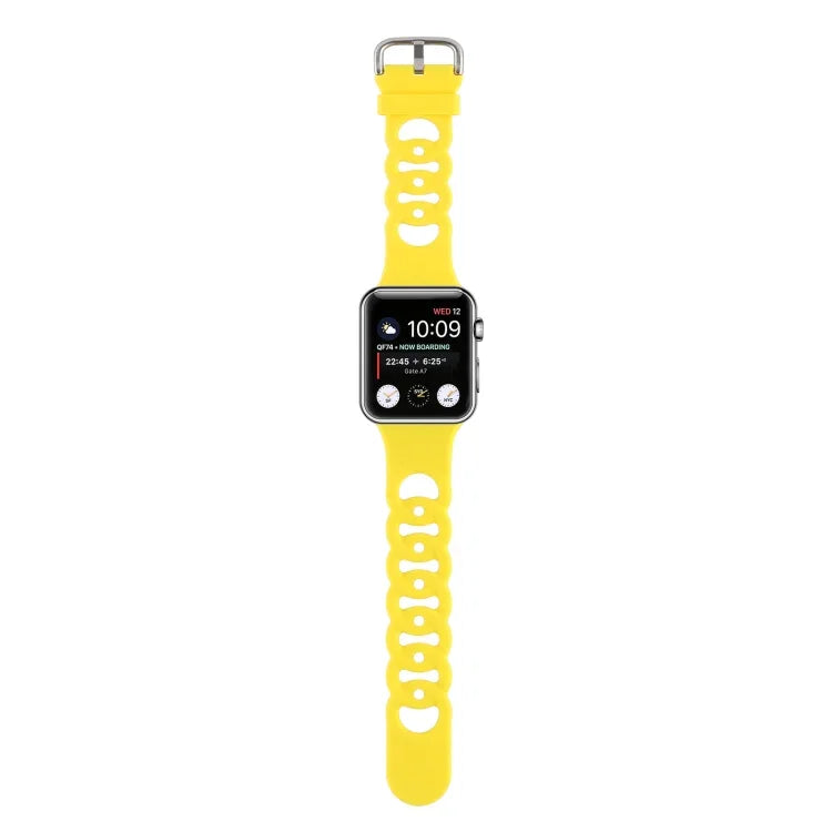 Apple Watch Series 用 ホローシリコンウォッチバンド、7 41mm / 6&SE&5&4 40mm / 3&2&1 38mm、7 45mm / 6&SE&5&4 44mm / 3&2&1 42mm