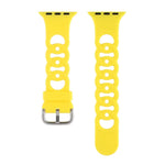 Apple Watch Series 用 ホローシリコンウォッチバンド、7 41mm / 6&SE&5&4 40mm / 3&2&1 38mm、7 45mm / 6&SE&5&4 44mm / 3&2&1 42mm