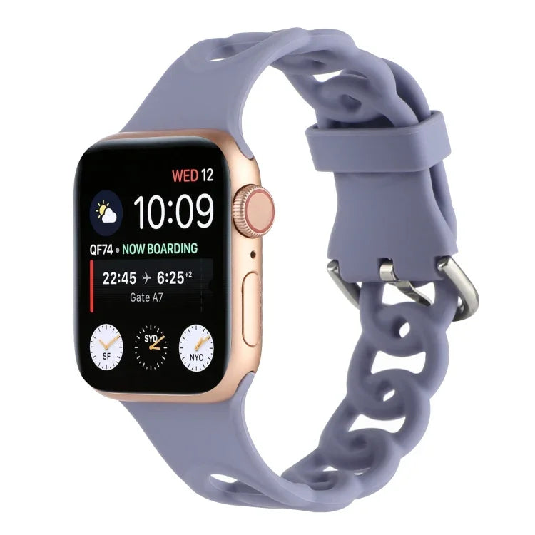 Apple Watch Series 用 ホローシリコンウォッチバンド、7 41mm / 6&SE&5&4 40mm / 3&2&1 38mm、7 45mm / 6&SE&5&4 44mm / 3&2&1 42mm