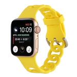 Apple Watch Series 用 ホローシリコンウォッチバンド、7 41mm / 6&SE&5&4 40mm / 3&2&1 38mm、7 45mm / 6&SE&5&4 44mm / 3&2&1 42mm