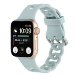 Apple Watch Series 用 ホローシリコンウォッチバンド、7 41mm / 6&SE&5&4 40mm / 3&2&1 38mm、7 45mm / 6&SE&5&4 44mm / 3&2&1 42mm