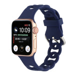 Apple Watch Series 用 ホローシリコンウォッチバンド、7 41mm / 6&SE&5&4 40mm / 3&2&1 38mm、7 45mm / 6&SE&5&4 44mm / 3&2&1 42mm