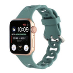 Apple Watch Series 用 ホローシリコンウォッチバンド、7 41mm / 6&SE&5&4 40mm / 3&2&1 38mm、7 45mm / 6&SE&5&4 44mm / 3&2&1 42mm