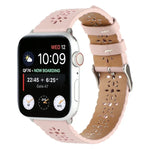 Apple Watch Series 用 ホロー本革ウォッチバンド、7 41mm / 6&SE&5&4 40mm / 3&2&1 38mm、7 45mm / 6&SE&5&4 44mm / 3&2&1 42mm