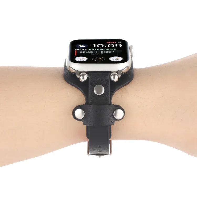 ブレスレット本革ウォッチバンド Apple Watchシリーズ用、7 41mm / 6&SE&5&4 40mm / 3&2&1 38mm、7 45mm / 6&SE&5&4 44mm / 3&2&1 42mm