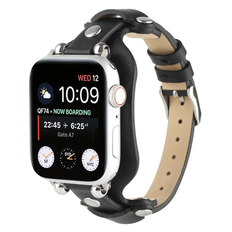 ブレスレット本革ウォッチバンド Apple Watchシリーズ用、7 41mm / 6&SE&5&4 40mm / 3&2&1 38mm、7 45mm / 6&SE&5&4 44mm / 3&2&1 42mm