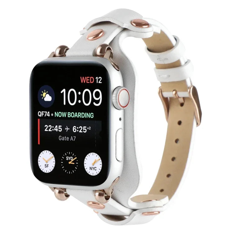 ブレスレット本革ウォッチバンド Apple Watchシリーズ用、7 41mm / 6&SE&5&4 40mm / 3&2&1 38mm、7 45mm / 6&SE&5&4 44mm / 3&2&1 42mm