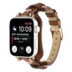 ブレスレット本革ウォッチバンド Apple Watchシリーズ用、7 41mm / 6&SE&5&4 40mm / 3&2&1 38mm、7 45mm / 6&SE&5&4 44mm / 3&2&1 42mm