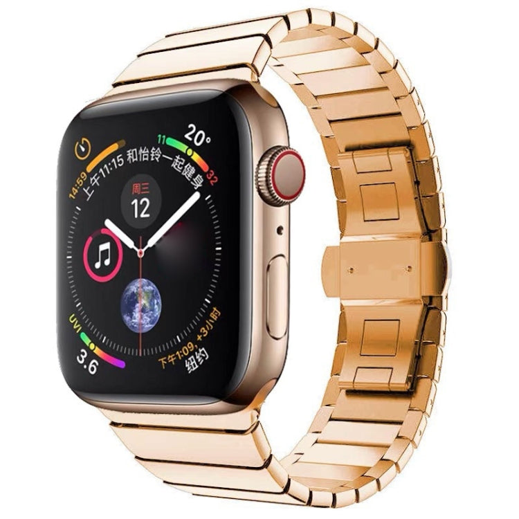 ワンビーズスチールバタフライバックルウォッチバンド Apple Watchシリーズ用、Apple Watchシリーズ 8&7 41mm用、Apple Watch Ultra 49mm / シリーズ 8&7 45mm用、7 41mm / 6&SE&5&4 40mm / 3&2&1 38mm、7 45mm / 6&SE&5&4 44mm / 3&2&1 42mm