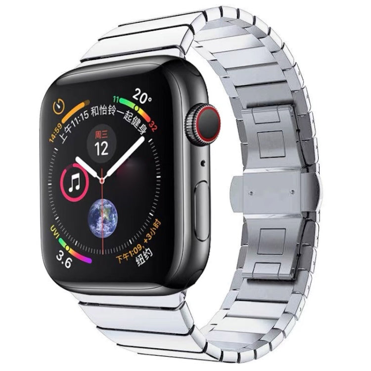 ワンビーズスチールバタフライバックルウォッチバンド Apple Watchシリーズ用、Apple Watchシリーズ 8&7 41mm用、Apple Watch Ultra 49mm / シリーズ 8&7 45mm用、7 41mm / 6&SE&5&4 40mm / 3&2&1 38mm、7 45mm / 6&SE&5&4 44mm / 3&2&1 42mm