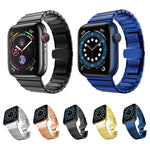 ワンビーズスチールバタフライバックルウォッチバンド Apple Watchシリーズ用、Apple Watchシリーズ 8&7 41mm用、Apple Watch Ultra 49mm / シリーズ 8&7 45mm用、7 41mm / 6&SE&5&4 40mm / 3&2&1 38mm、7 45mm / 6&SE&5&4 44mm / 3&2&1 42mm