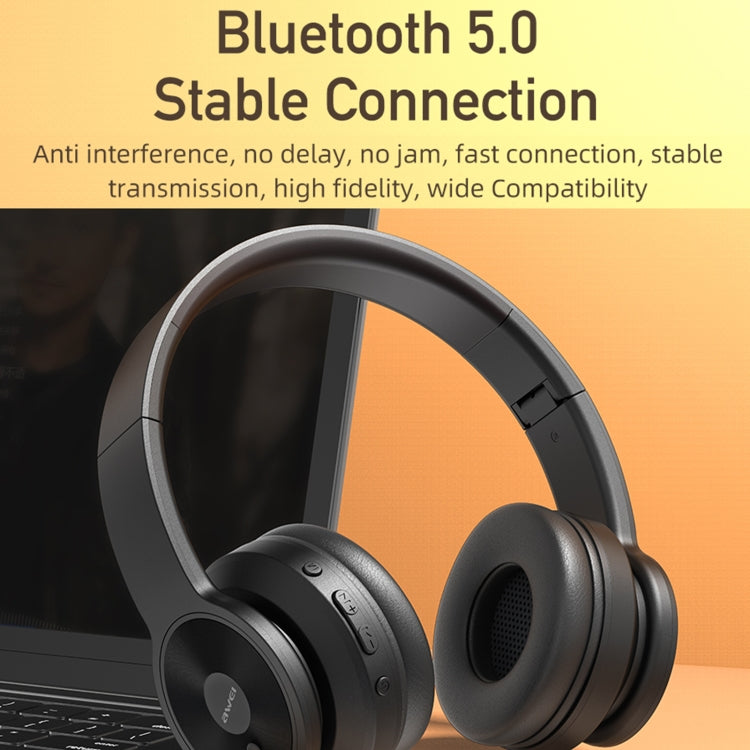 awei A996BL 折りたたみワイヤレスBluetoothヘッドホン、A996BL