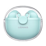 USAMS BU12 TWS Half In-Ear Bluetooth 5.1 Wireless Earphones, USAMS BU12