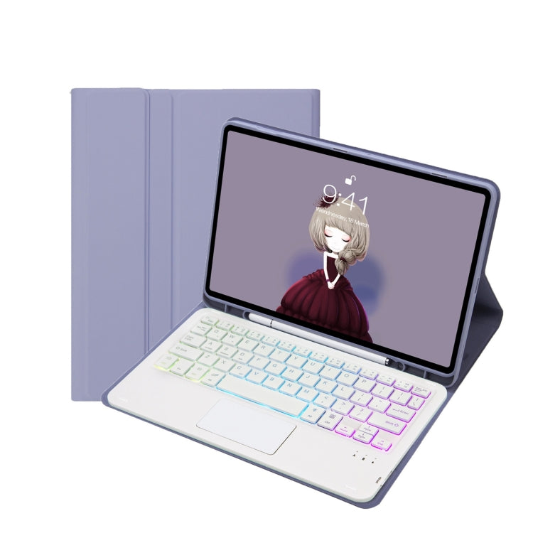 T07B-AS スキンフィール ペンスロット タッチパッド Bluetoothキーボード レザータブレットケース、iPad 9.7 2018＆2017 / Pro 9.7 / Air 2用、iPad 10.2 2021＆2020＆2019 / Air 2019 / Pro 10.5用、iPad Air 11 2025 / 2024 / Pro 11 2021＆2020＆2018用