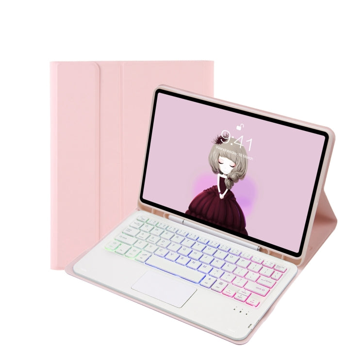 T07B-AS スキンフィール ペンスロット タッチパッド Bluetoothキーボード レザータブレットケース、iPad 9.7 2018＆2017 / Pro 9.7 / Air 2用、iPad 10.2 2021＆2020＆2019 / Air 2019 / Pro 10.5用、iPad Air 11 2025 / 2024 / Pro 11 2021＆2020＆2018用