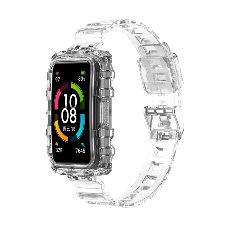 Integrated Transparent Silicone Watch Band, For Huawei Band 7