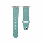 ネイルシルバーバックルレザーウォッチバンド Apple Watchシリーズ用、7 41mm / 6&SE&5&4 40mm / 3&2&1 38mm、7 45mm / 6&SE&5&4 44mm / 3&2&1 42mm