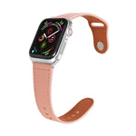 ネイルシルバーバックルレザーウォッチバンド Apple Watchシリーズ用、7 41mm / 6&SE&5&4 40mm / 3&2&1 38mm、7 45mm / 6&SE&5&4 44mm / 3&2&1 42mm