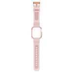 一体型カーボンファイバーパターンシリコンウォッチバンド Apple Watchシリーズ用、7 41mm / 6&SE&5&4 40mm / 3&2&1 38mm、7 45mm / 6&SE&5&4 44mm / 3&2&1 42mm