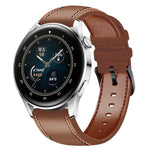 縫い糸本革ウォッチバンド Samsung Galaxy Watch 3 45mm用、Huawei Watch GT 3 46mm用