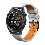 Trapezoidal Three-row Hole Silicone Watch Band, For Samsung Galaxy Watch 4 / Watch4 Classic, For Samsung Galaxy Watch 42mm, For Samsung Galaxy Watch 46mm, For Samsung Galaxy Watch Active