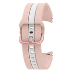 Samsung Galaxy Watch4 40/44mm / Watch4 Classic 42/46mm用 三本縦ストライプ 二色シリコンウォッチバンド