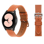 プレーン織り革ウォッチバンド、Samsung Galaxy Watch4 40mm / 44mm用