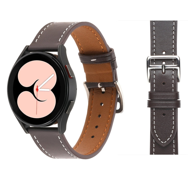 プレーン織り革ウォッチバンド、Samsung Galaxy Watch4 40mm / 44mm用