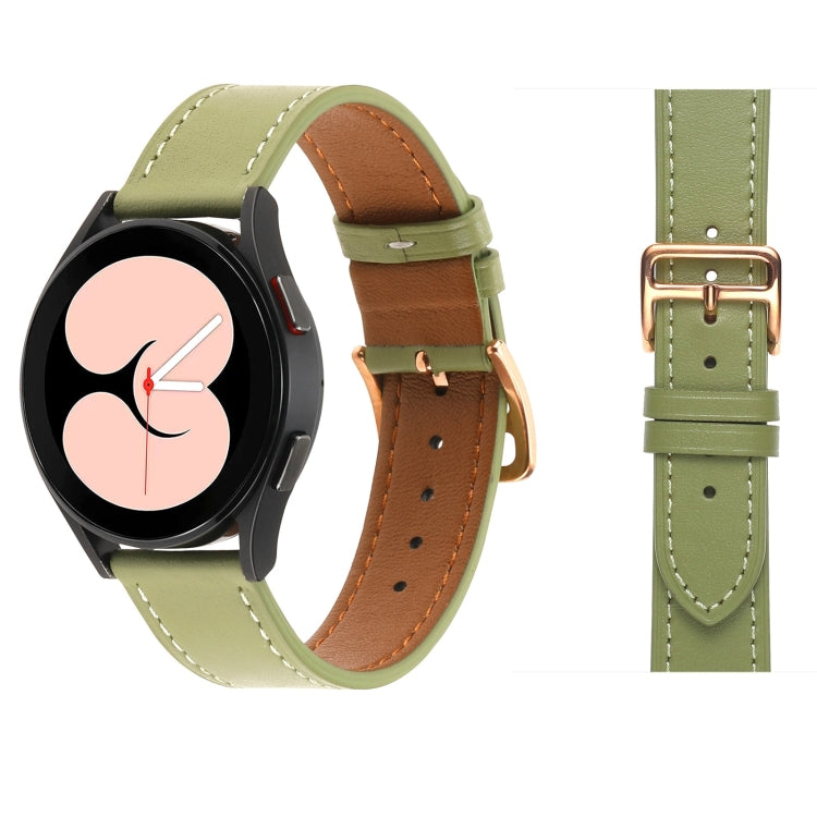 プレーン織り革ウォッチバンド、Samsung Galaxy Watch4 40mm / 44mm用