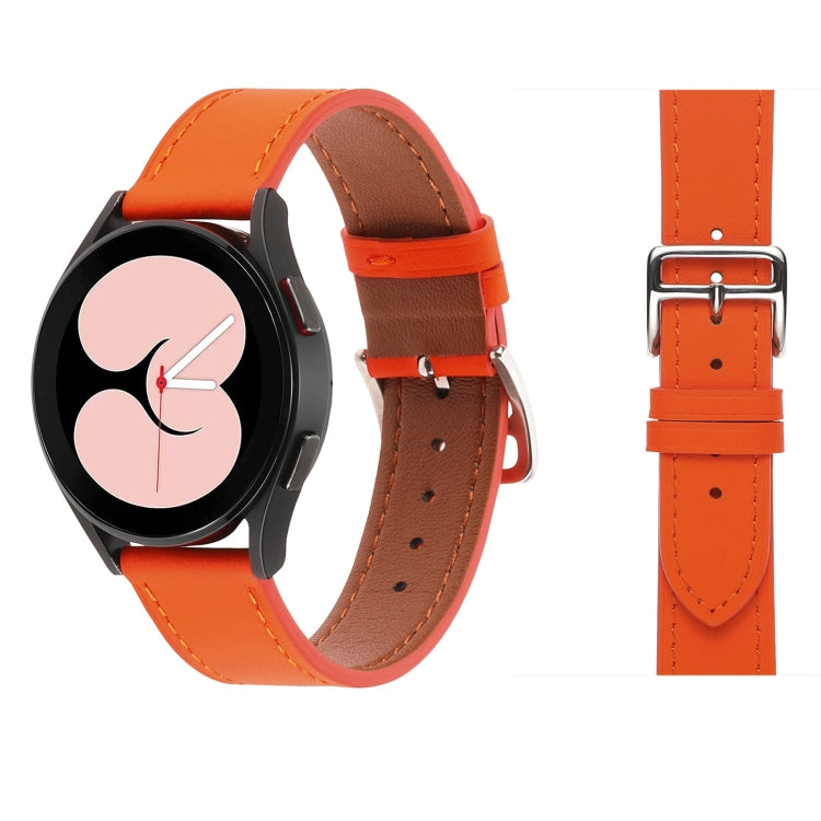 プレーン織り革ウォッチバンド、Samsung Galaxy Watch4 40mm / 44mm用