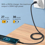5A ビューティータトゥー USB充電ケーブル、ケーブル長：1m、USB-C / Type-C、マイクロUSB、8ピン