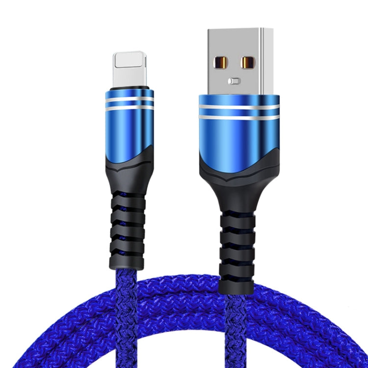 6A 編み込みスタイル USB充電ケーブル、ケーブル長：1m、USB-C / Type-C、マイクロUSB、8ピン