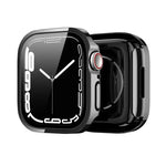 DUX DUCIS 電気めっきPCウォッチケース Apple Watchシリーズ用、Apple Watchシリーズ 9 / 8 / 7 45mm用