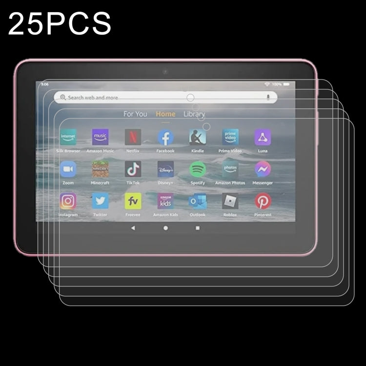 25枚セット 9H 2.5D 耐爆強化ガラスフィルム TCL Tab 10s / Enjoy 2 / T10 / T10S / Honor X8 / Honor 8 Lite / Lenovo K10C X6E6F / Teclast P30T用, TCL Tab 10s / Enjoy 2 / T10 / T10S / Honor X8 / Honor 8 Lite用（25枚セット）