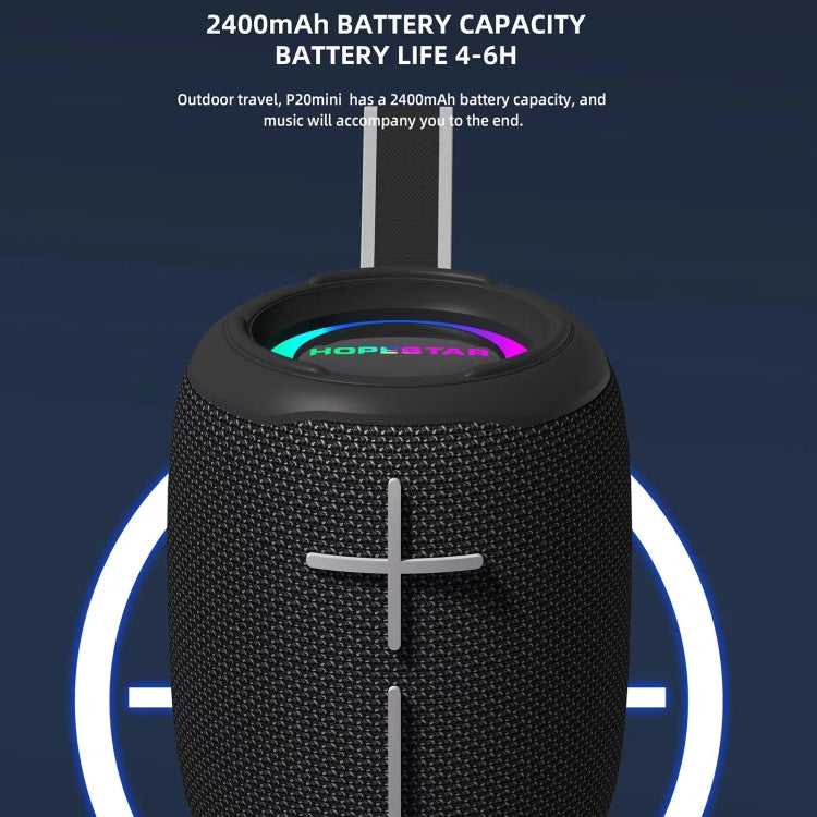 HOPESTAR P20 mini 防水ワイヤレスBluetoothスピーカー、P20 mini（グレー）、P20 mini（ブルー）、P20 mini（ブラック）、P20 mini（レッド）