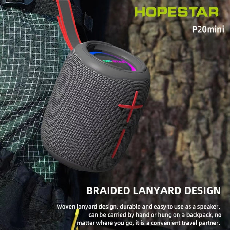 HOPESTAR P20 mini 防水ワイヤレスBluetoothスピーカー、P20 mini（グレー）、P20 mini（ブルー）、P20 mini（ブラック）、P20 mini（レッド）