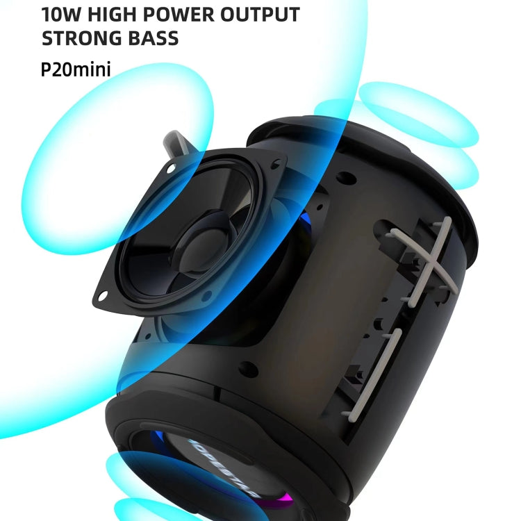 HOPESTAR P20 mini 防水ワイヤレスBluetoothスピーカー、P20 mini（グレー）、P20 mini（ブルー）、P20 mini（ブラック）、P20 mini（レッド）