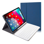 布地テクスチャー 着脱式 マグネット Bluetoothキーボード 横開き レザーケース iPad Pro 11 2020 / 2018用 ホルダー＆ペンスロット付き, RK11, RK11D バックライト