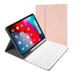 布地テクスチャー 着脱式 マグネット Bluetoothキーボード 横開き レザーケース iPad Pro 11 2020 / 2018用 ホルダー＆ペンスロット付き, RK11, RK11D バックライト