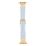 パールダイヤモンドレザーウォッチバンド Apple Watchシリーズ用、7 41mm / 6&SE&5&4 40mm / 3&2&1 38mm、7 45mm / 6&SE&5&4 44mm / 3&2&1 42mm