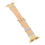 パールダイヤモンドレザーウォッチバンド Apple Watchシリーズ用、7 41mm / 6&SE&5&4 40mm / 3&2&1 38mm、7 45mm / 6&SE&5&4 44mm / 3&2&1 42mm
