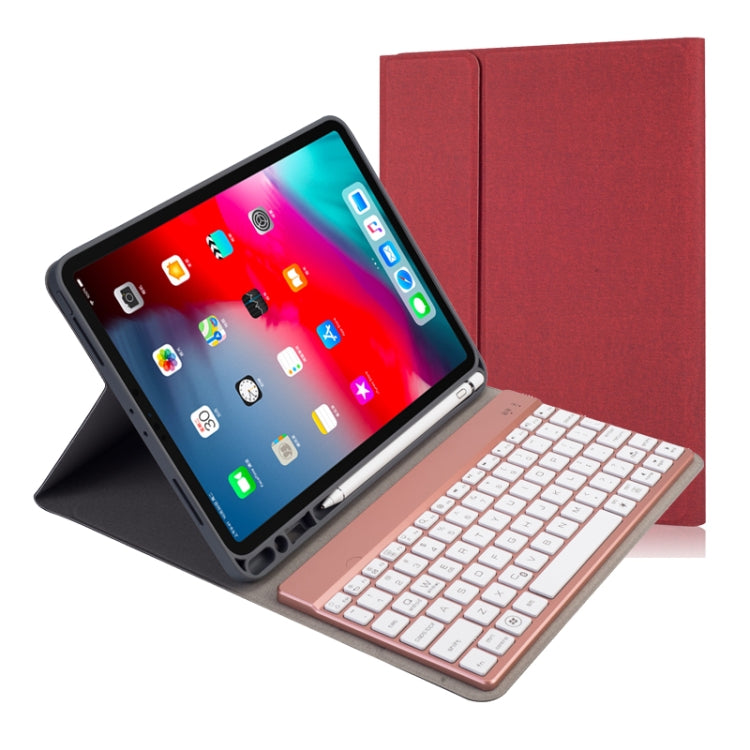 RK11A バックライト TPU マルチカラ―ライト Bluetoothキーボード 横開き レザーケース iPad Pro 11 2020 / 2018用 ホルダー＆ペンスロット付き