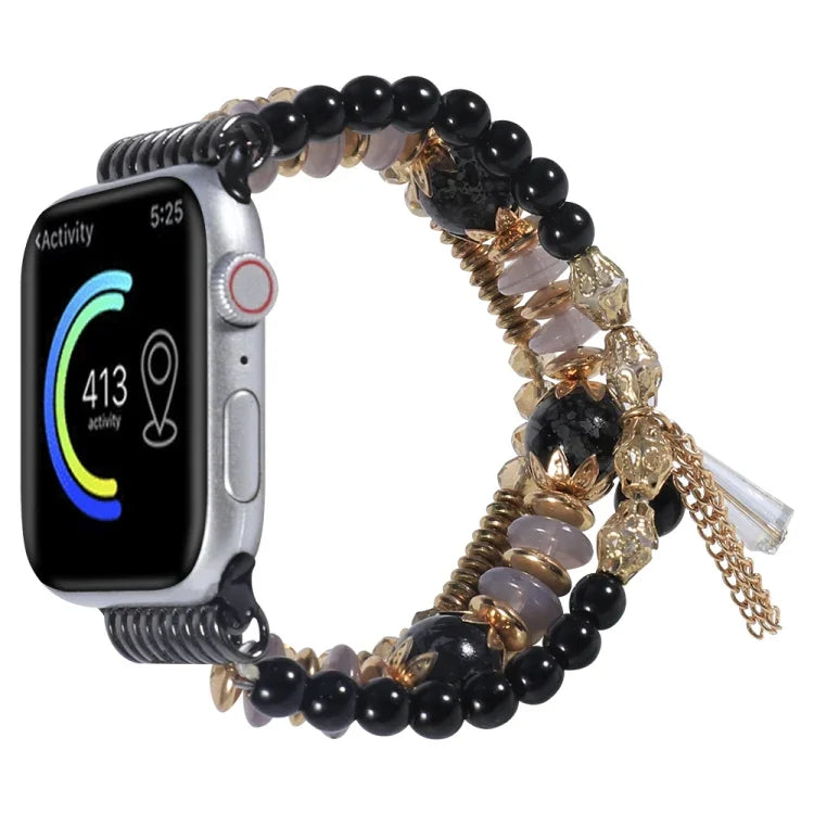 チェーンタッセルウォッチバンド Apple Watchシリーズ用、7 41mm / 6&SE&5&4 40mm / 3&2&1 38mm、7 45mm / 6&SE&5&4 44mm / 3&2&1 42mm