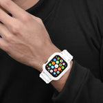 一体型TPUウォッチバンド Apple Watchシリーズ用、7 41mm / 6&SE&5&4 40mm / 3&2&1 38mm、7 45mm / 6&SE&5&4 44mm / 3&2&1 42mm
