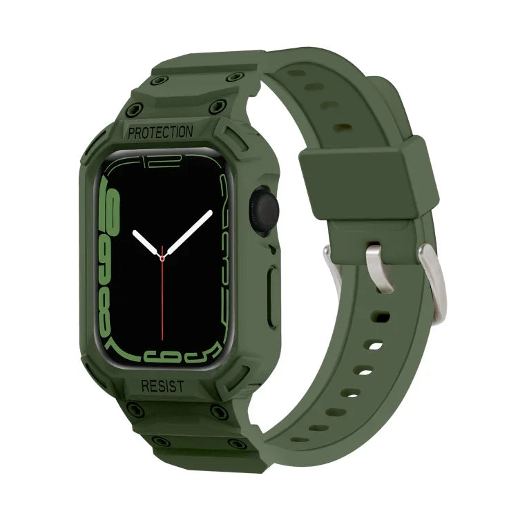 一体型TPUウォッチバンド Apple Watchシリーズ用、7 41mm / 6&SE&5&4 40mm / 3&2&1 38mm、7 45mm / 6&SE&5&4 44mm / 3&2&1 42mm