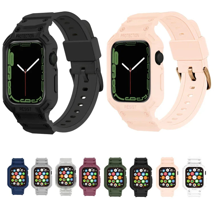 一体型TPUウォッチバンド Apple Watchシリーズ用、7 41mm / 6&SE&5&4 40mm / 3&2&1 38mm、7 45mm / 6&SE&5&4 44mm / 3&2&1 42mm